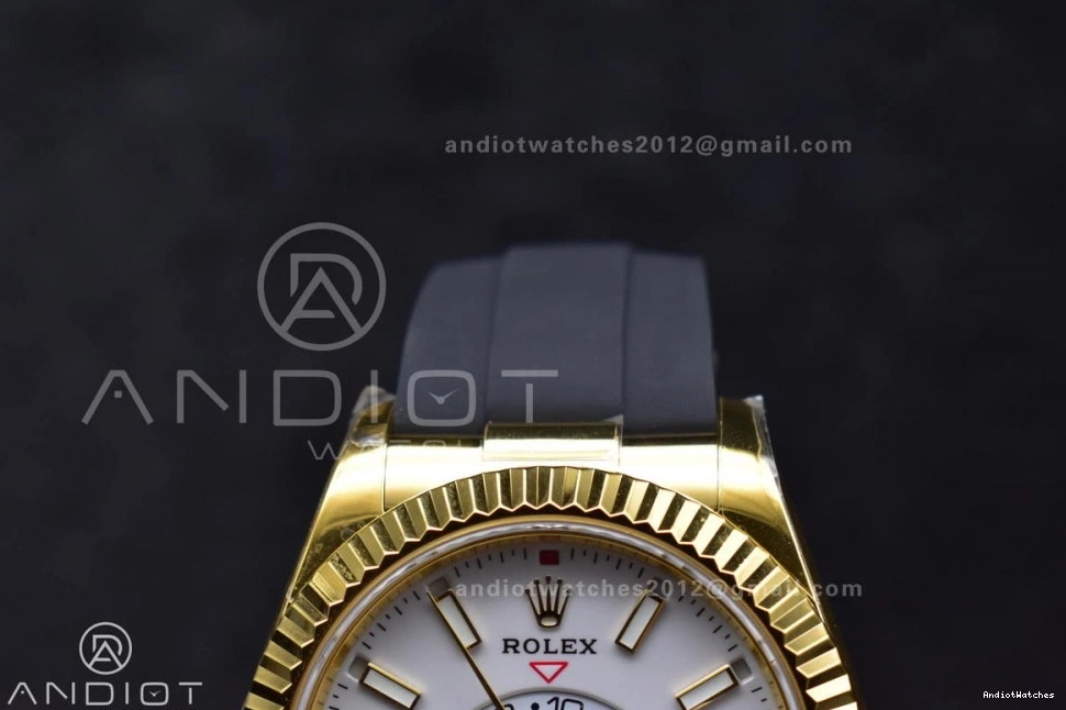 White Dial YG Weight) Oysterflex Strap ZF Edition Best 336238 1:1 Functional A23J Sky-Dweller 1100 on (Gain 0513